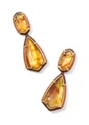 Kendra Scott Camry Enamel Frame Statement Earrings In Multi