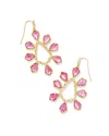 Kendra Scott Women's Camry Open Frame Earrings In Azalea Illusion In Pink
