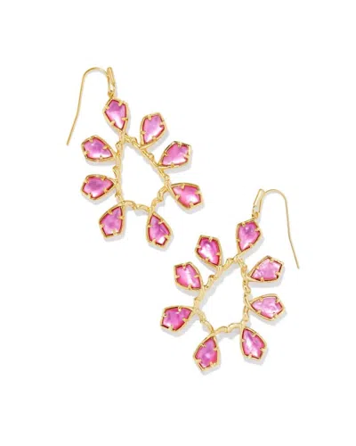 Kendra Scott Women's Camry Open Frame Earrings In Azalea Illusion In Pink