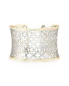 Kendra Scott Filigree Medallion Cuff Bracelet In Metallic