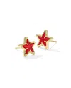 Kendra Scott Women's Cassidy Stud Earrings In Gold Red Illusion In Red