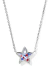 Kendra Scott Women's Cassidy Short Pendant Necklace In Silver Star In Green