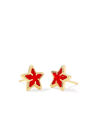 Kendra Scott Women's Cassidy Stud Earrings In Gold Red Illusion