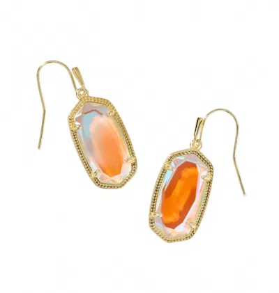 Kendra Scott Women's Dani Drop Earrings In Gold Dichroic Glass In Multi