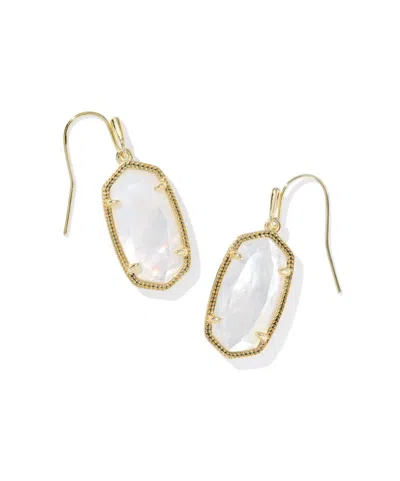Kendra Scott Women's Dani Drop Earrings In Gold Mother Of Pearl In Multi