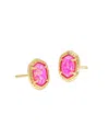 Kendra Scott Women's Daphine Stud Earrings In Magenta Kyocera Opal In Gold