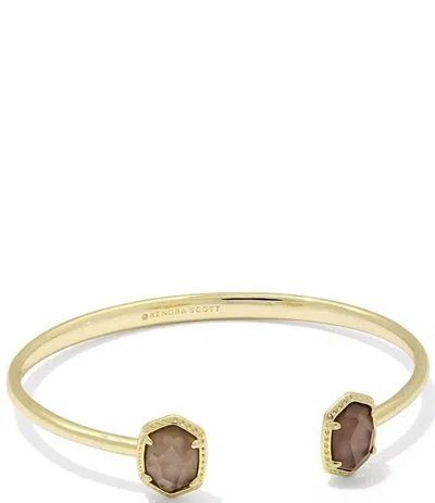 Kendra Scott Women's Daphne Frame Cuff Bracelet In Gold Taupe Mother Of Pearl