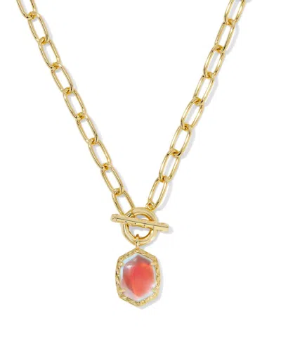 Kendra Scott Women's Daphne Link Chain Necklace In Gold Dichroic Glass