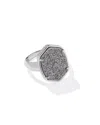 Kendra Scott Women's Daphne Statement Ring In Silver/platinum Drusy In Multi