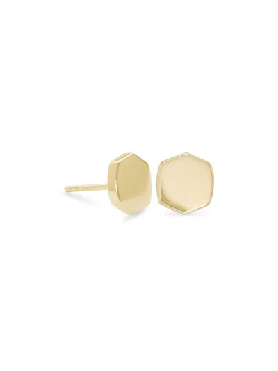 Kendra Scott Women's Davis 18k Gold Vermeil Sterling Silver Hexagon Stud Earrings