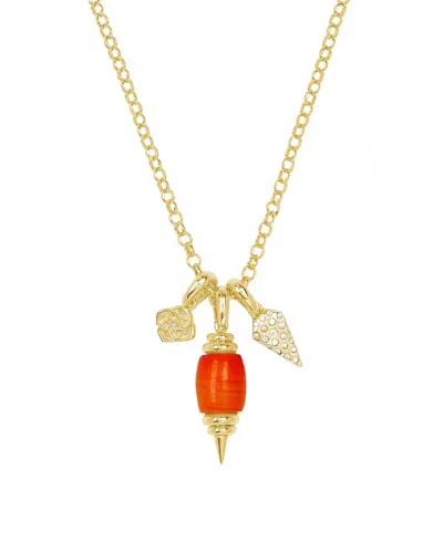 Kendra Scott Women's Demi Charm Necklace In Paypa In Orange