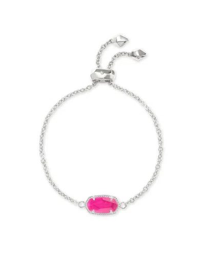 Kendra Scott Women's Elaina Bracelet In Silver In Azalea Illusion In Multi