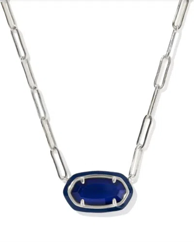 Kendra Scott Elisa Enamel Frame Paperclip In Blue