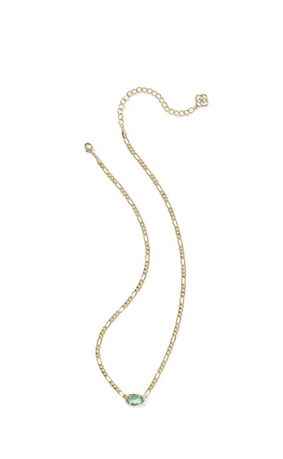 Kendra Scott Women's Elisa Figaro Pendant Necklace In Gold Deep Aqua Illusion