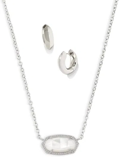 Kendra Scott Women's Elisa Mikki Gift Set In Silver