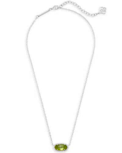 Kendra Scott Women's Elisa Necklace In Rhode Peridot Illusion In Metallic