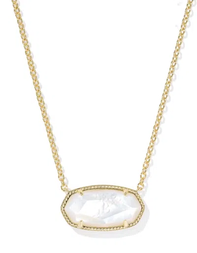 Kendra Scott Women's Elisa Statement Necklace In Gold Ivory Mother Of Pearl In Multi