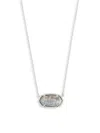 Kendra Scott Women's Elisa Sterling Silver & Labradorite Pendant Necklace In Metallic