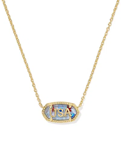 Kendra Scott Women's Elisa Usa Short Pendant Necklace In Gold Or Silver Star Illusion