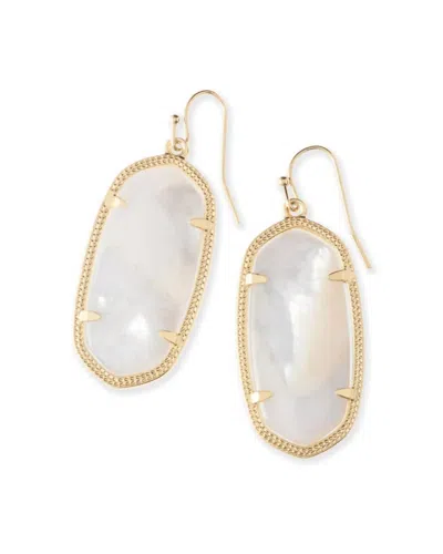 Kendra Scott Women's Elle Drop Earrings In Gold Ivory Mother-of-pearl