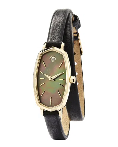 Kendra Scott Women's Elle Leather Wrap Diamond Watch In Multi