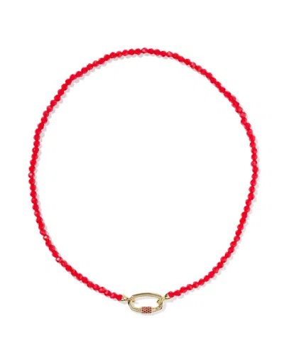 Kendra Scott Women's Emery Beaded Strand Necklace In Red Glass