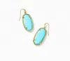 Kendra Scott Women's Faceted Elle Drop Earrings In Gold/blue Magnesite In Gold