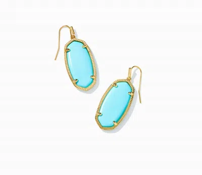 Kendra Scott Women's Faceted Elle Drop Earrings In Gold/blue Magnesite