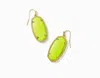 Kendra Scott Women's Faceted Elle Drop Earrings In Gold/neon Yellow In Green