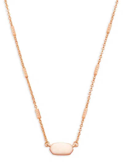 Kendra Scott Women's Fern 14k Rose Goldplated Pendant Necklace