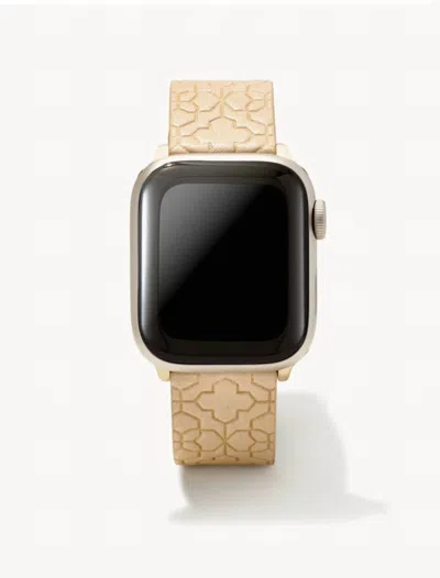 Kendra Scott Women's Filigree Beige Leather Watch Band