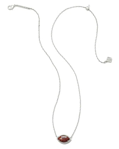 Kendra Scott Women's Football Short Pendant Necklace In Silver