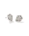 Kendra Scott Women's Framed Tessa Stud Earring In Silver Platinum Drusy In Metallic