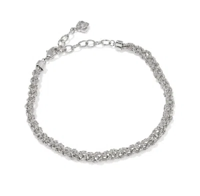 Kendra Scott Women's Gabriella Braided Chain Bracelet In Silver
