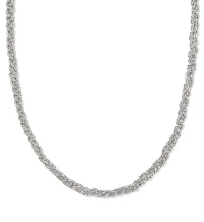 Kendra Scott Women's Gabriella Braided Chain Necklace In Silver