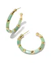 Kendra Scott Women's Gigi Hoop Earrings In Gold Blue In Multi