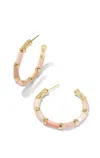Kendra Scott Women's Gigi Hoop Earrings In Gold Pink Mix In Gold
