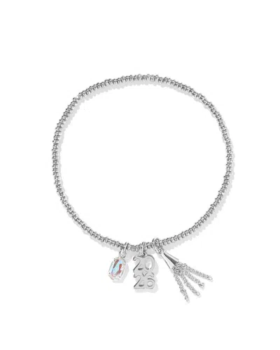 Kendra Scott Women's Graduation Stretch Bracelet In Silver Dichroic Glass In Metallic