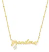 Kendra Scott Women's Grandma Crystal Short Pendant Necklace In Gold In Gold