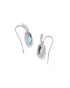 Kendra Scott Women's Grayson Silver Drop Earrings Dichroic Glass In Multi