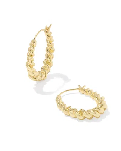 KENDRA SCOTT WOMEN'S HAISLEY HOOP EARRINGS IN GOLD