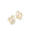 Kendra Scott Haley Bow Stud Earrings In Gold