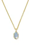 Kendra Scott Women's Hallie Short Pendant In Gold Sky Blue Mop In Gold