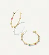Kendra Scott Women's Haven Heart Hoop Earrings In Multi Color Mix In Gold