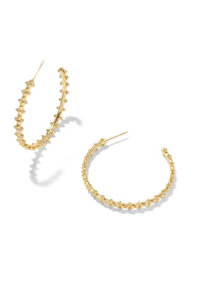 Kendra Scott Women's Jada Hoop Earrings In Gold Crystal