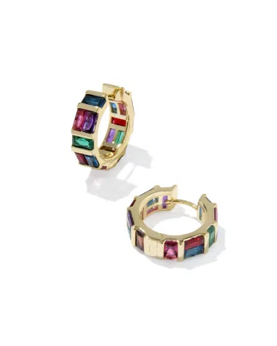 Kendra Scott Women's Jamie Huggie Earrings In Gold In Multi