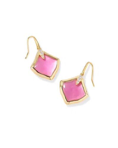 Kendra Scott Women's Joelle Gold Drop Earrings (multiple Colors) In Azalea Illusion