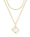 Kendra Scott Women's Joelle Multi Strand Necklace In Gold Ivory Mother Of Pearl In Gold