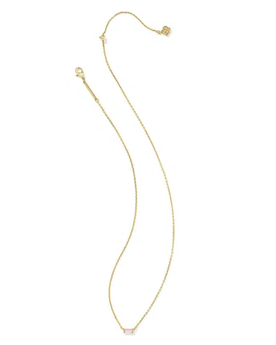 Kendra Scott Women's Juliette Pendant Necklace In Gold/rose Quartz In Multi