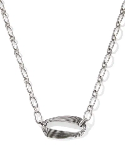 Kendra Scott Women's Kira Vintage Short Pendant Necklace In Silver